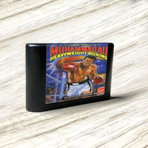 Muhammad Ali Heavyweight Boxing - EUR Label Flashkit MD Electroless Gold PCB Card for Sega Genesis Megadrive Video Game Console