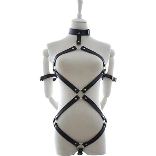 Sexy Clothes Sex Toys Leather Tie Hands Flirting Clothing Stage Props