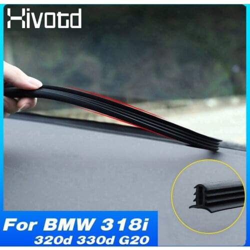 Hivotd Dashboard Sealing Strip Central Control Soundproof Windshield Interior Accessories For BMW 318i 320d 330d G20 2020 2021
