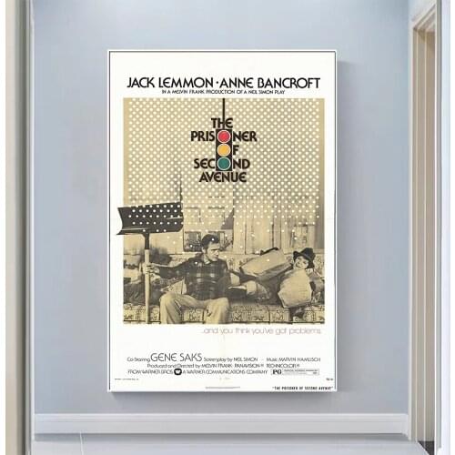 V0572 The Prisoner of Second Avenue Vintage Classic Movie Wall Silk Cloth HD Poster Art Home Decoration Gift