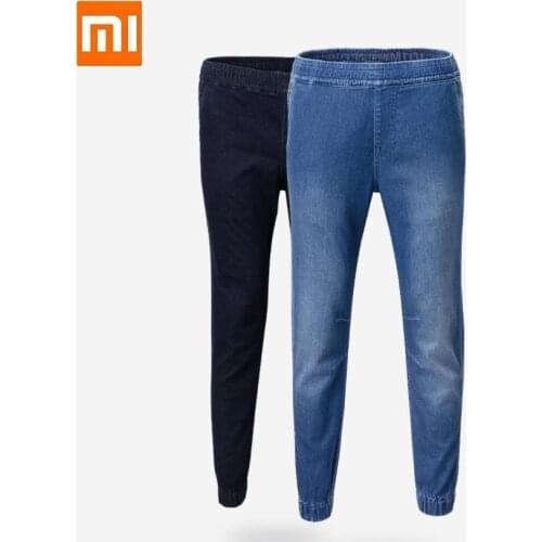 Youpin Cottonsmith Four season imitation knitting Sports and leisure jeans Sweatpants Comfortable Loose Outdoor jogging trousers