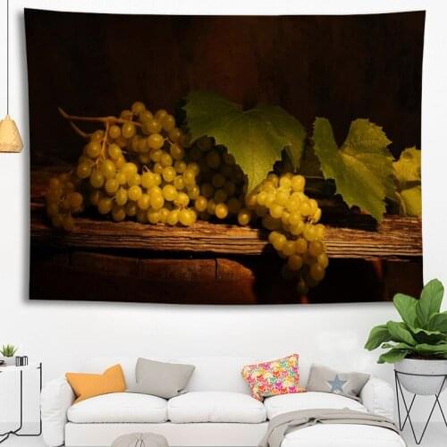 Custom High Quality Grape Hanging Tapestry Home Party Decoration Tapestries Photo Background Cloth Table Cloth Wall Tapes