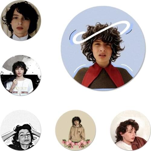 58mm Finn Wolfhard Icons Pins Badge Decoration Brooches Metal Badges For Backpack Decoration