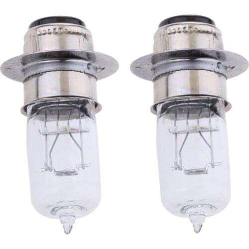 2 Pcs P15D-25-1 12V 35/35W Motorcycle White Halogen Headlight Headlamp Bulbs 2 x 0.4 Inch