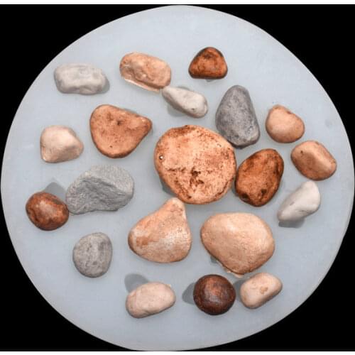 20 Small Stone Goose Soft Stone Chocolate Silicone Mold Diy Baking Cake Decoration Mold