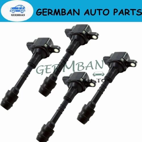4pcs 22448-95F0A 22448-6N002 22448-6N010 Ignition Coil For NISSAN Almera Classic II Hatchback Tino 1.5 PRIMERA 1.6 1.8L1999-08