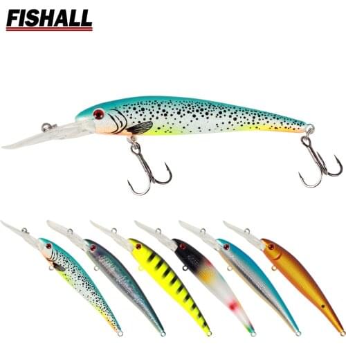 B-shad Walleye Hard Bait 90mm 10.2g Sinking Deep Diving Minnow Lure Wobbler Bass Pike