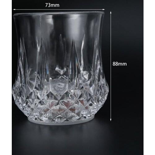 2 LED Colorful Automatic Flashing Glowing Cup Water Liquid Sensor Light-up Wine Glass Mug Party portable Club Birthday Drinkware