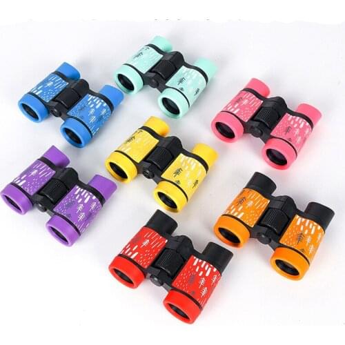 4x30 Children Telescope Mini Binoculars For Kids Outdoor Camping Travel Sports Colorful Cute Telescope Kids Special Toys Gifts