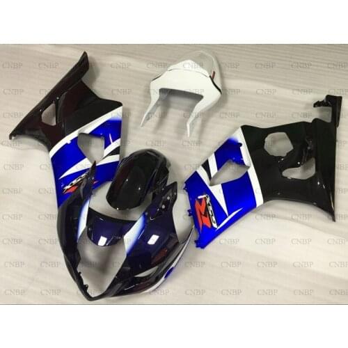 GSX R 1000 2003 - 2004 K3 Fairings GSX-R1000 2003 Body Kits GSX-R1000 2003 Blue Black White Body Kits