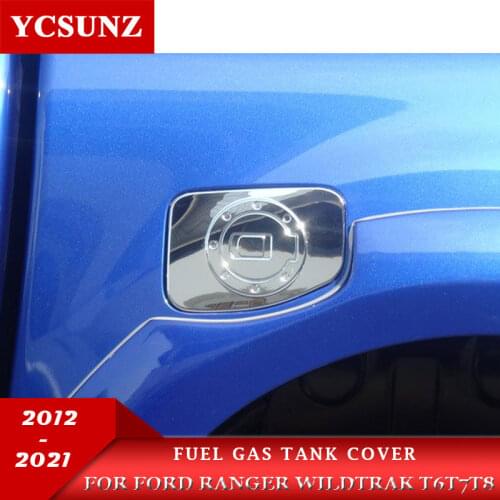 Chrome Tank Cover For Ford Ranger Wildtrak T6 T7 T8 2012 2013 2014 2015 2016 2017 2018 2019 2020 2021 Double Cabin Accessories