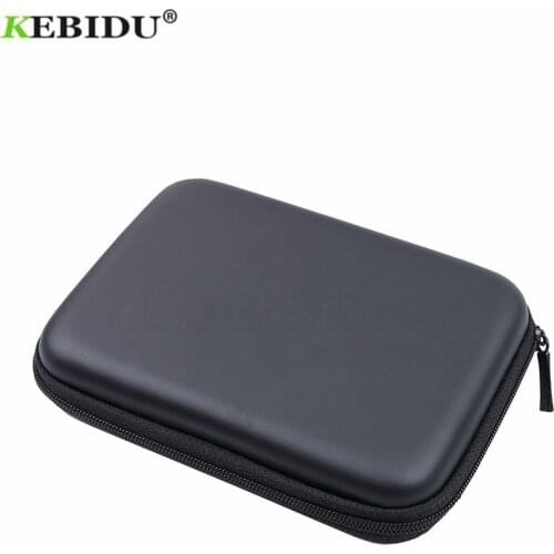 KEBIDU 2.5" HDD Bag External USB Hard Drive Disk Carry Mini Earphone Bag Usb Cable Case Cover Pouch for PC Laptop Hard Disk Case