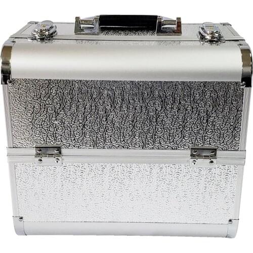 24 Colors Makeup Box Multi-storey Women Makeup Organizer Box Hand-held Cosmetic Case Professional Nail Art Tool Bin 32*21*25.5cm