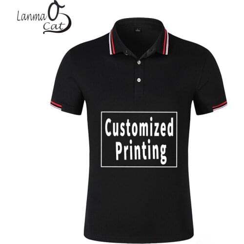 Lanmaocat Short Sleeve Polos For Men
