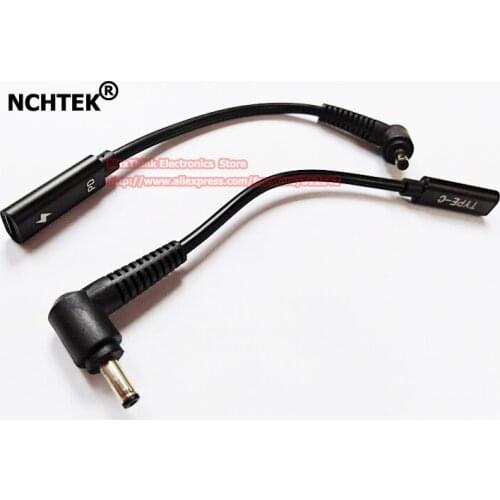 NCHTEK USB Type C Female to 90 Degree Angled DC 4.0*1.35mm Male PD Charging Power Adapter Cable For Laptop/Free Shipping/2PCS