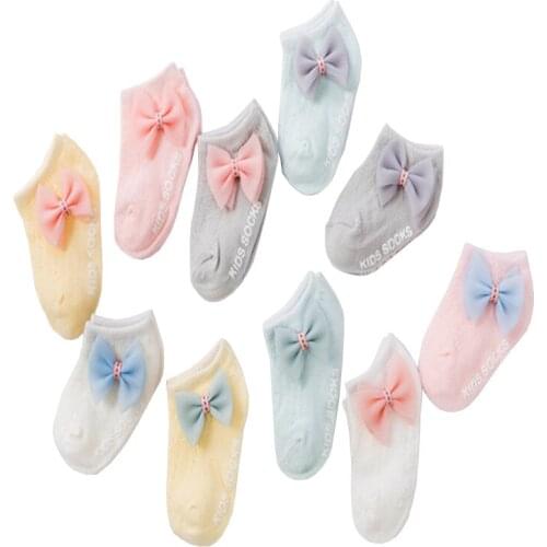 New spring summer childrens thin socks non-slip floor baby kids socks