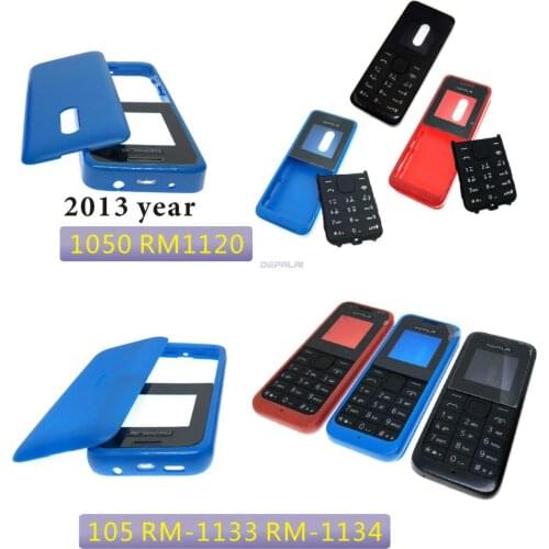 New High Quality Housing For Nokia 105 1050 RM1120 Rm908 2013 year version RM1133 RM-1133 RM1134 Mobile Phone Cover Case Keypad