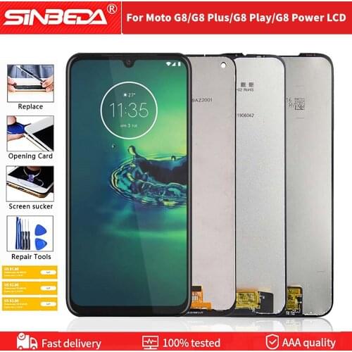 Original For Motorola Moto G8 G8 Plus G8 Play G8 Power LCD Display Touch Screen Digiziter Assembly Replacement Repair Parts