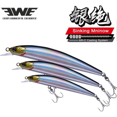 EWE S-95s/65s AR-C Jerkbait Slow sinking Minnow 4.5g 10.5g Wobblers Lures Fishing Artificial tackle For Trout Pike Bass Wobbler