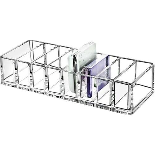 Plastic Make Up Organizer Clarity Cosmetic Makeup Holder CC Cream Storage Box Vanity Cabinet Powder Display Shelf Escritorio