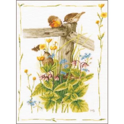 PN0180560Home Fun Cross Stitch Kit Package Greeting Needlework Counted Kits New Style Joy Sunday Kits Embroidery