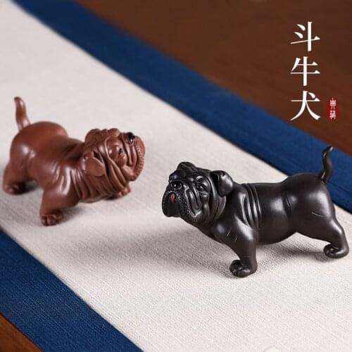 Furnishing articles pet boutique GuYue hall yixing purple sand tea to keep play tea tea tea tea accessories bulldog