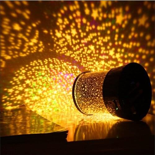 Star Sky Projector Night Light Moon Lamp Flashing Starry Moon Star Kid Sleep Lantern Christmas Novelty Decorations New Year Gift