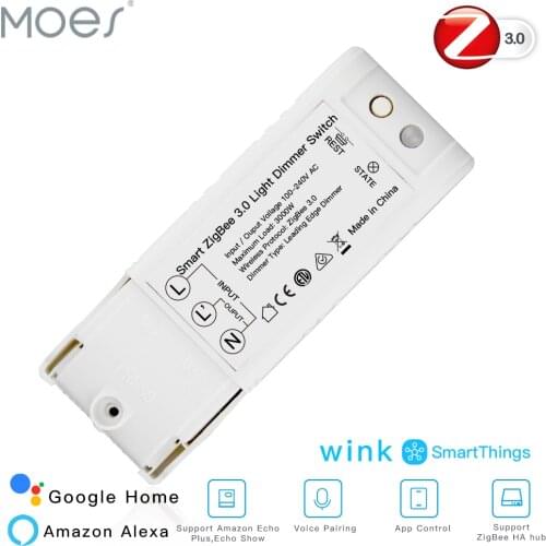 Zigbee 3.0 DIY Smart Home Automation Dimmer Switch Remote Control Work with Echo Plus Alexa SmartThings Fit for Most Zigbee Hub