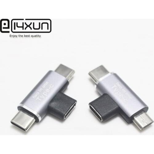 2 in 1 USB C Splitter USB Type C Female to USB-C Micro Male Adapter Connector Type-C to Dual USB 3.1 Type C Charger Converter