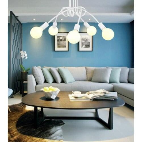 Modern Hanging Lamps Simple Northern Europe American Droplight Iron Bending windmill Art Ceiling Mounted Pendant Light