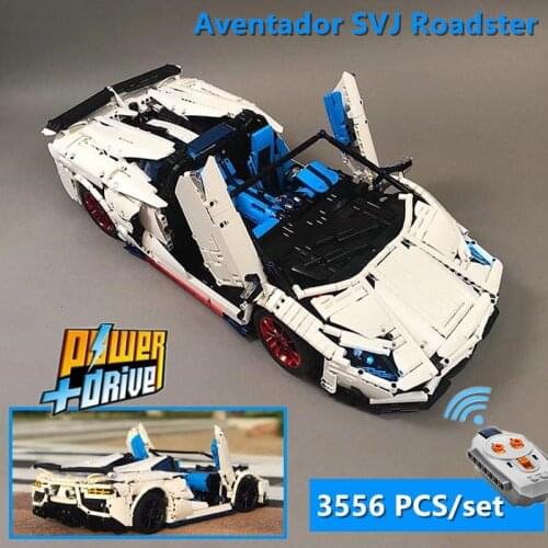 Technic Vehicle Series Aventador SVJ Roadster fit MOC-17698 kits Building Blocks Bricks Model DIY Children Gifts Toys for Kids