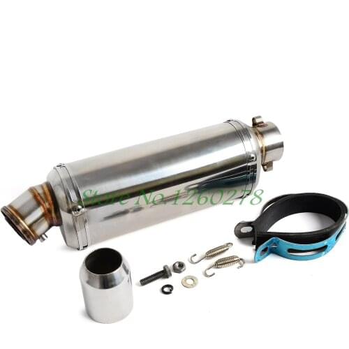 Motorcycle Universal 38-51MM Exhaust Muffler Pipe Fit for Scooter Motorcycle ATV Dirt Bike Quad