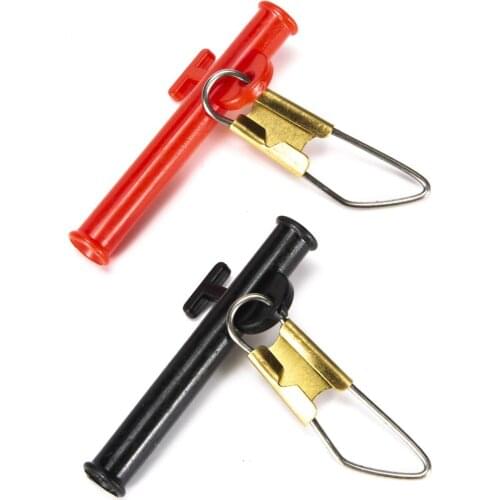 10 Pcs/set Fishing Rolling Swivels Connector Black Plastic Stainless Steel Pin Fishing Balance Fishing Accessories