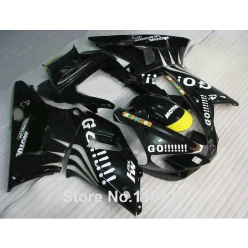 High grade ABS Fairing kit for YAMAHA YZF R1 2000 2001 black GO!!!! R1 00 01 fairings set full injection 148