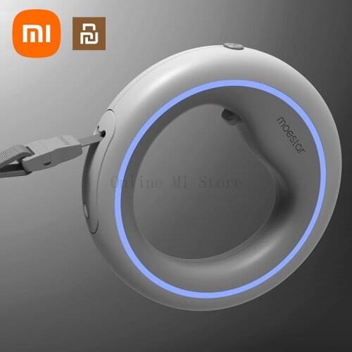 Xiaomi Youpin MOESTAR UFO Retractable Pet Leash Puppy Dog Collar Dog Seat Belt Rechargeable Anti Lost Traction Rope V2