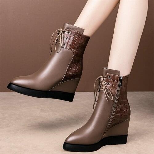 Women's Wedge Ankle Boots YANYANYIYI China