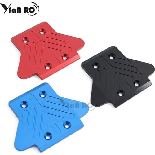 Yfan rc 1 Pcs Aluminum alloy rear chassis armor protective cover for 1/8 arrma kraton catun 6s RC upgrade accessories