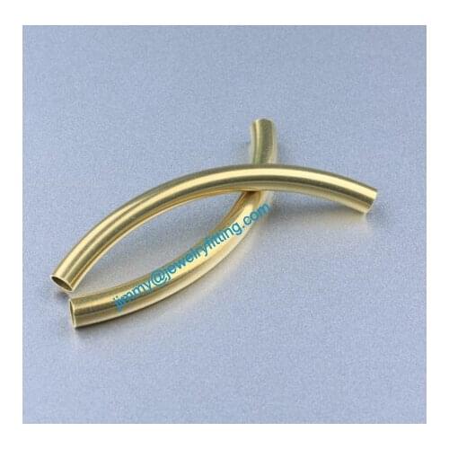 Jewelry findings Raw Brass matel spacer tube beads Pave tube beads tube Bar 6*73*0.5mm