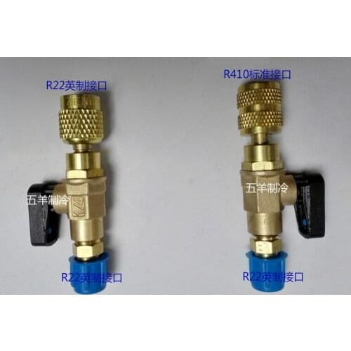 New 1pcs R410A R22 Safety valve Retention control valve,Air conditioning charging valve