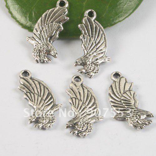 18pcs Tibetan silver two sides eagle design pendant h0468