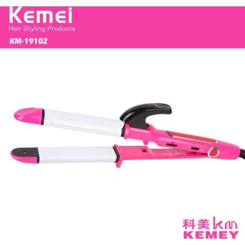 2 in 1 hair straightener curling styling tools kemei professional ceramic flat irons pranchas de cabelo straightening Iron