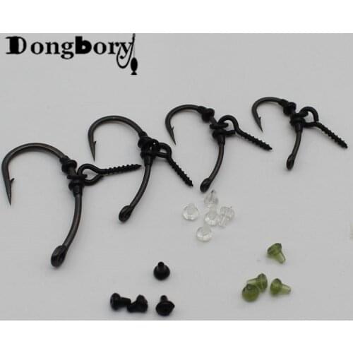 200PCS Hook Stops Beads Rubber Clear Trans Green Black Hook Stoper Carp Fishing Hook Set Up Terminal Tackle Pop Up Set Beads