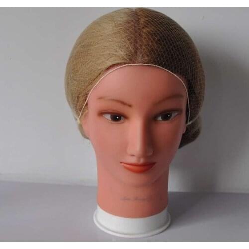 5mm nylon hair nets 20inch blonde color invisible hairnets