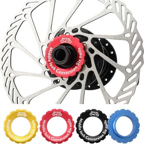 Center Lock Adapter Aluminum Alloy Durable MTB Accessories Mountain Bike Accessories Middle Lock To Six Nail Disc Conversion