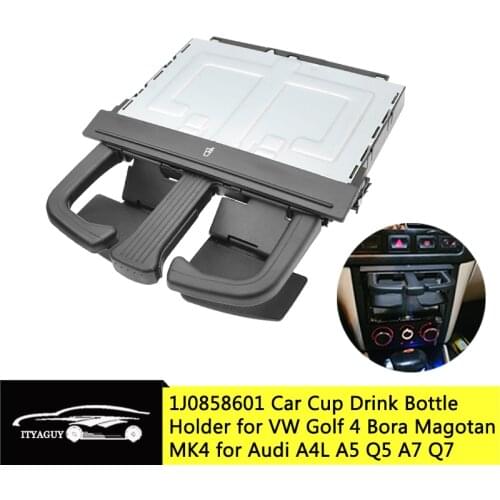 1J0 858 601 C 9B9 Car Cup Holder Front Dashboard Folding Stretch Dash Holder For Audi A3 A4 For VW Golf Jetta Bora MK4 1J0858601