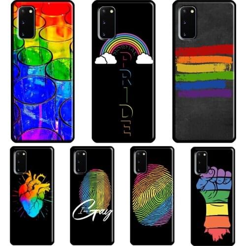 Gay Pride Flag LGBT Case For Samsung Galaxy S21 Ultra S20 FE Note 20 Ultra Note 9 10 S8 S9 S10 Plus S10e Cover