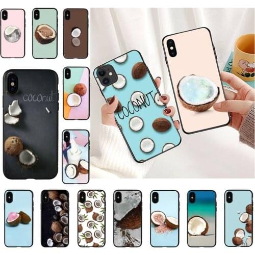 Summer cool coconut Phone Case For iPhone 11 8 7 6 6S Plus 7 plus 8 plus X XS MAX 5 5S XR 12 11 Pro max se 2020 Funda Cover