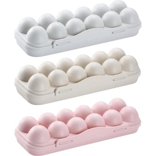 Egg Holder Storage Box Refrigerator Crisper Egg Tray Container Home Storage Organization Shockproof Drawer Box Case Kitchen