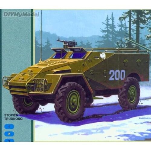 DIYMyModeI Soviet btr-40 armored vehicle DIY Handcraft Paper Model KIT Handmade Toy Puzzles Gift Movie props
