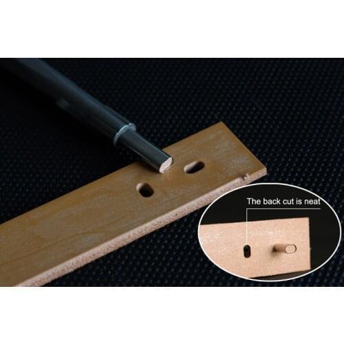 Customized Handmade leather punch, belt punch, straight hole shaped punch Heavy Duty Alien Leather Hole Tool